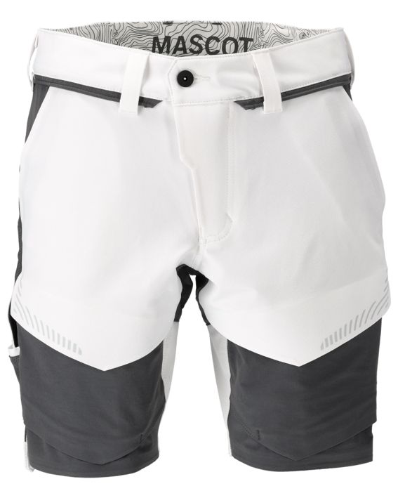Shorts CUSTOMIZED weiss/Anthrazitgrau