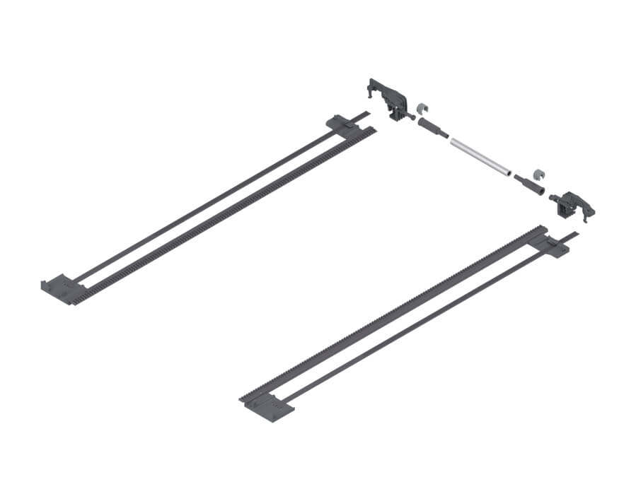 Seitenstabilisierungs-Set für Vollauszug TANDEM mit BLUMOTION   