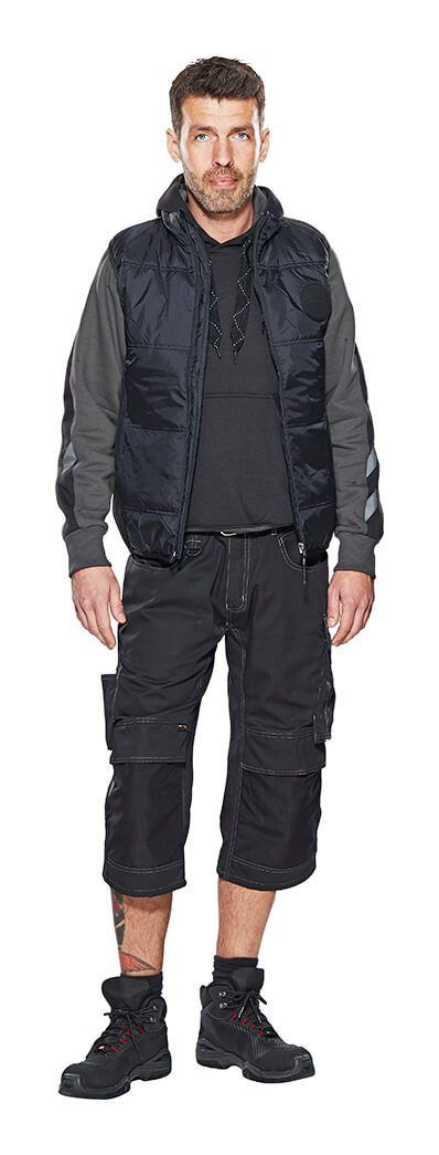 Dreiviertel-Hose mit Knietaschen UNIQUE schwarzblau