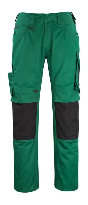 Hose mit Knietaschen UNIQUE grün/schwarz
