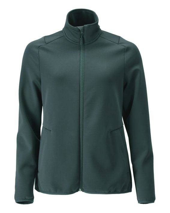 Fleecepullover mit Reißverschluss CUSTOMIZED waldgrün