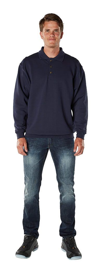 Polo-Sweatshirt CROSSOVER rot