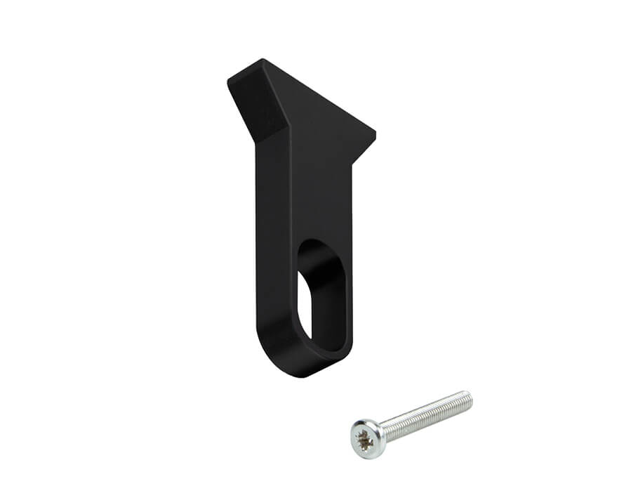 Zentraler Träger für ovale Schrankstange Silk 30 x 15 mm 