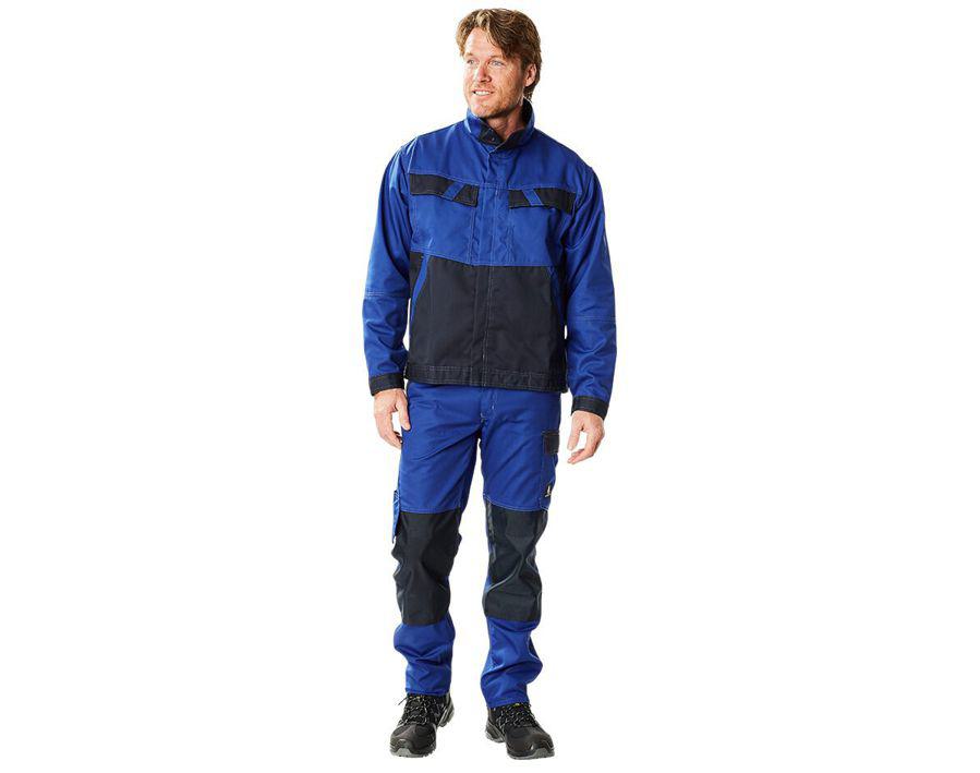 Hose mit Knietaschen LIGHT kornblau/schwarzblau