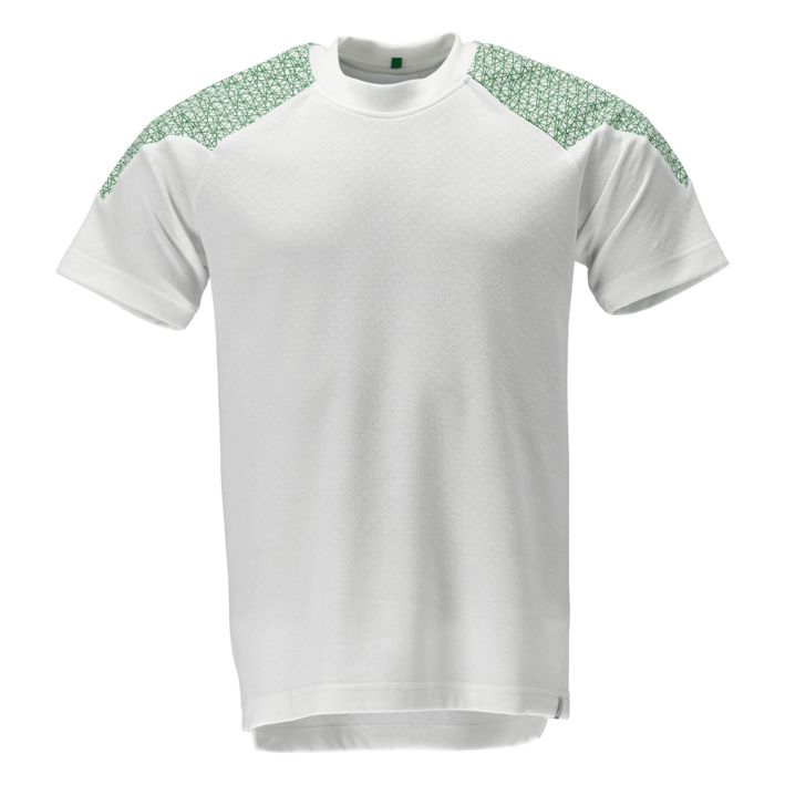 T-Shirt, Kurzarm FOOD & CARE weiss/grasgrün