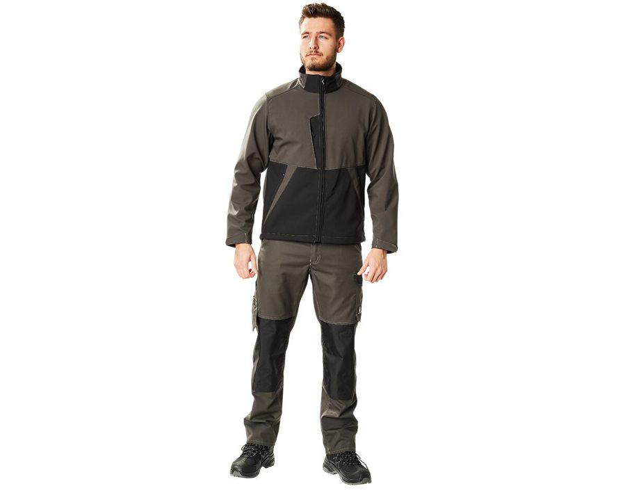 Hose mit Knietaschen LIGHT kornblau/schwarzblau