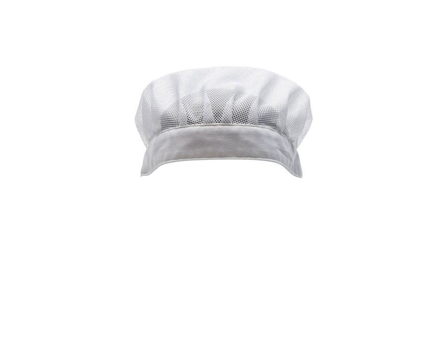 Haube mit Haarnetz FOOD & CARE weiss