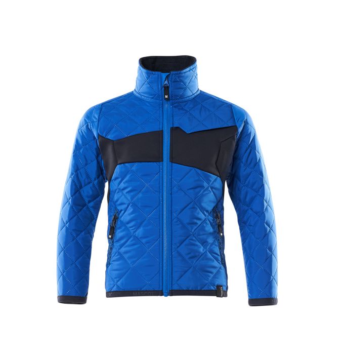 Thermojacke für Kinder ACCELERATE azurblau/schwarzblau