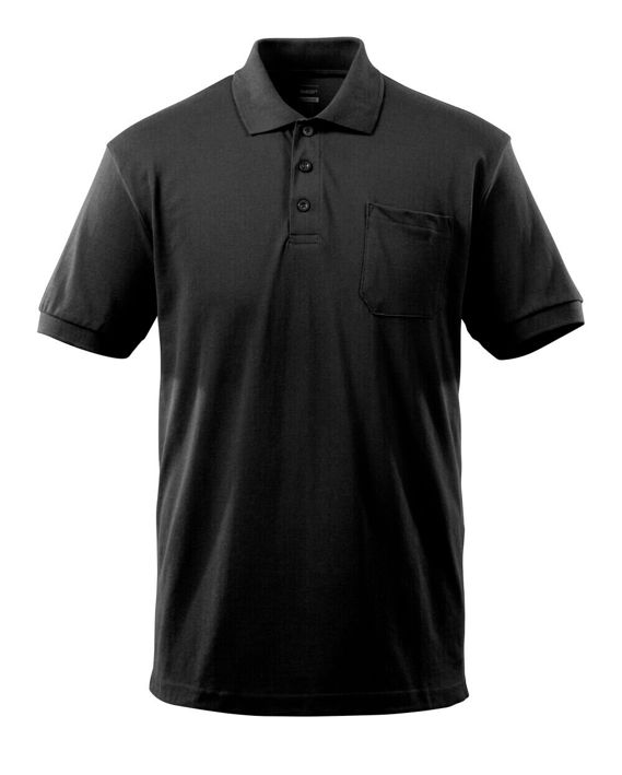 Polo-Shirt mit Brusttasche CROSSOVER schwarz