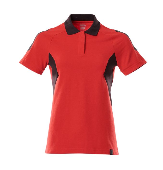 Polo-Shirt ACCELERATE verkehrsrot/schwarz