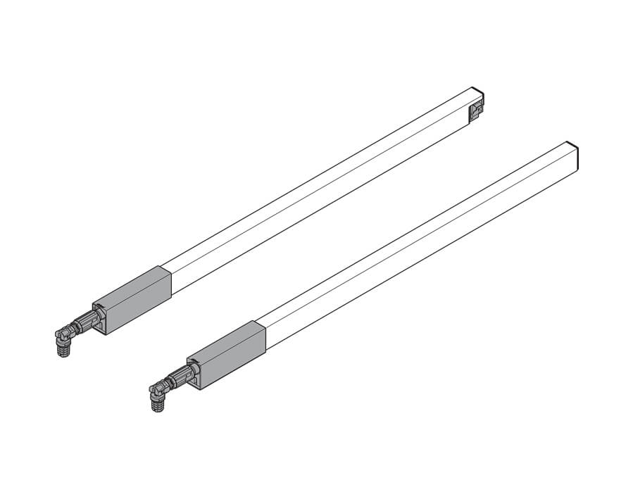 Längsreling links/rechts TANDEMBOX antaro