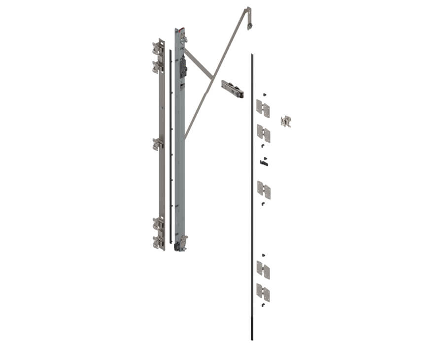 Scharnierträger-Set mit TIP-ON REVEGO duo Doppeltür 