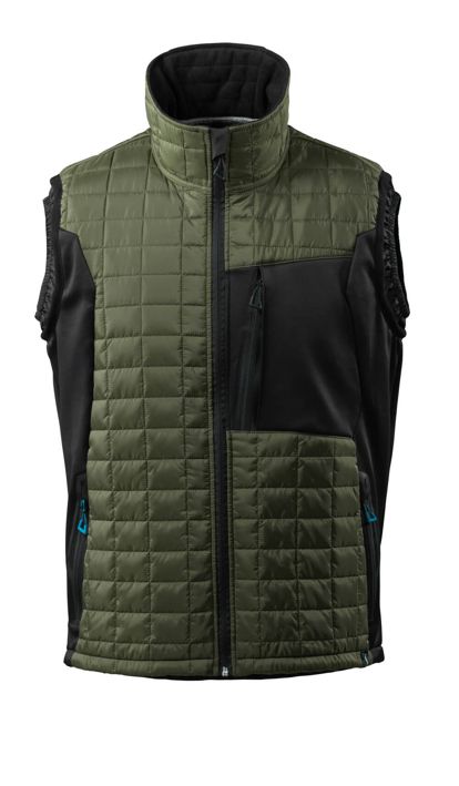 Thermoweste ADVANCED mossgrün/schwarz