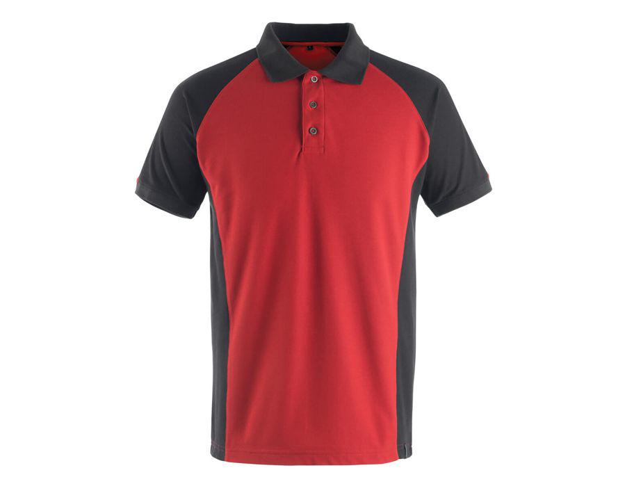 Polo-Shirt UNIQUE rot/schwarz