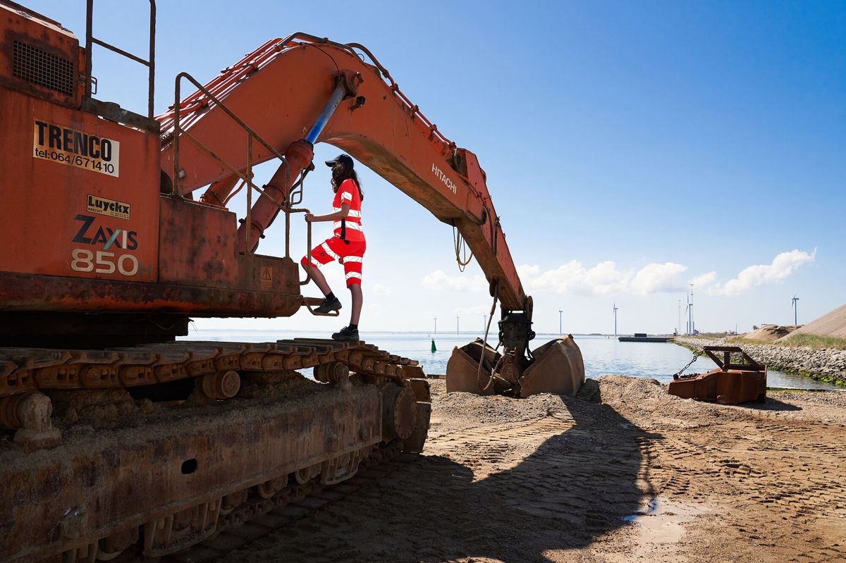 Shorts, lang ACCELERATE SAFE hi-vis rot