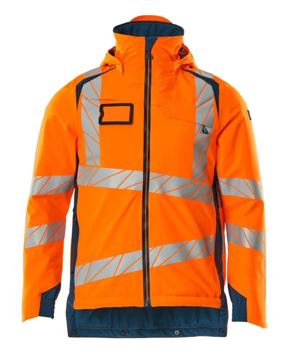 Winterjacke ACCELERATE SAFE hi-vis orange/dunkelpetroleum