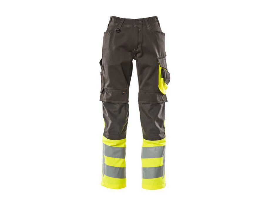 Hose mit Knietaschen SAFE SUPREME dunkelanthrazit/hi-vis gelb