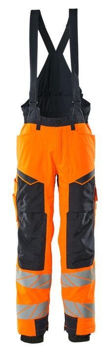 Winterhose ACCELERATE SAFE hi-vis orange/schwarzblau