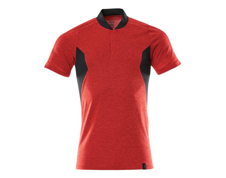 Polo-Shirt ACCELERATE verkehrsrot/schwarz