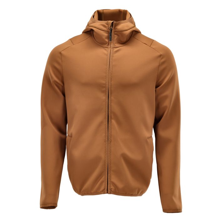 Fleecepullover mit Kapuze CUSTOMIZED Nussbraun
