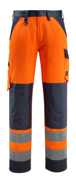 Hose mit Knietaschen SAFE LIGHT hi-vis orange/schwarzblau