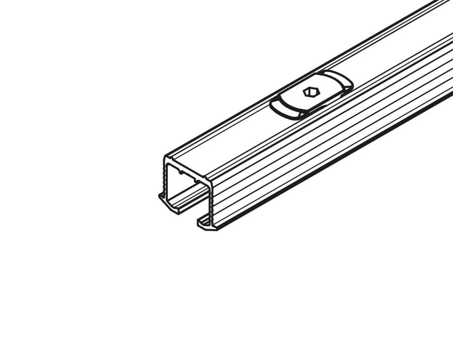 Einfachlaufschiene Hawa Clipo 26/36