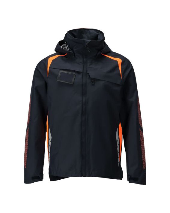 Hard Shell Jacke ACCELERATE SAFE schwarzblau/hi-vis orange