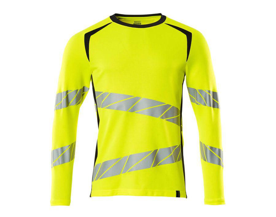 T-Shirt, Langarm ACCELERATE SAFE hi-vis gelb/schwarzblau