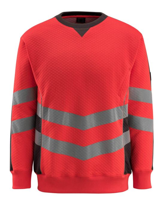Sweatshirt SAFE SUPREME hi-vis rot/dunkelanthrazit