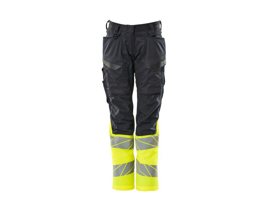Hose mit Knietaschen ACCELERATE SAFE schwarzblau/hi-vis gelb