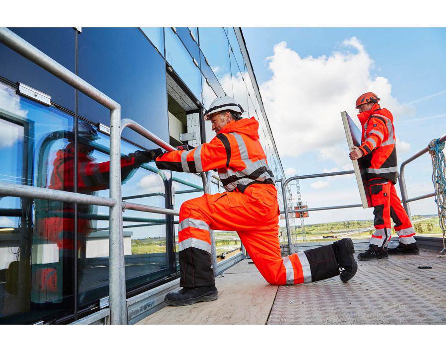 Tuta antifreddo SAFE YOUNG hi-vis rosso/antracite scuro