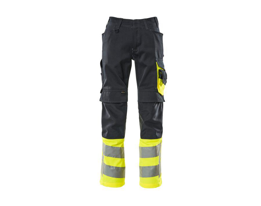 Hose mit Knietaschen SAFE SUPREME schwarzblau/hi-vis gelb