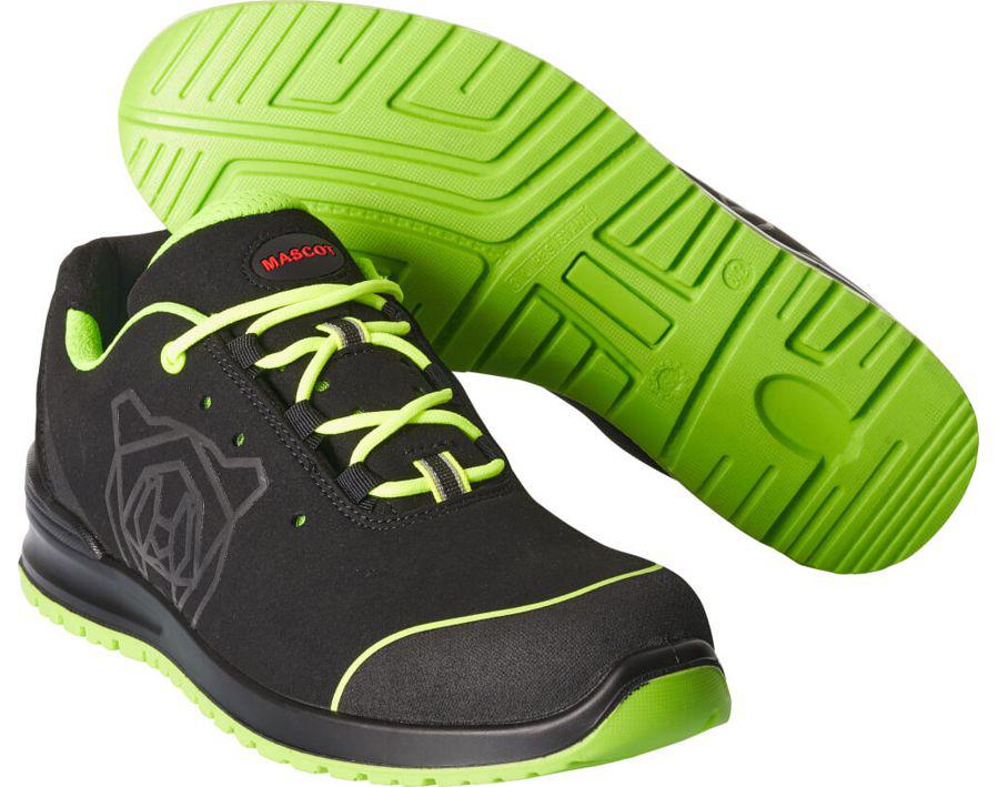 Sicherheitshalbschuh FOOTWEAR CLASSIC Schwarz/Limonengrün