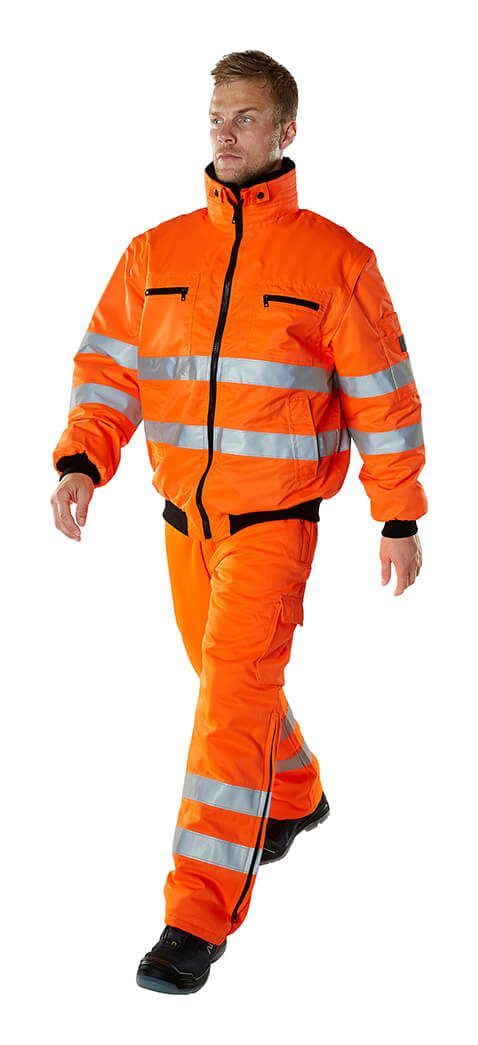Hose mit Knietaschen SAFE LIGHT hi-vis orange