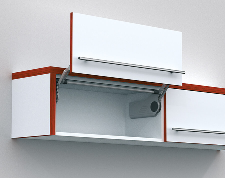 Hochlifttklappe AVENTOS HL - Standard/SERVO-DRIVE - Holzfronten, breite und schmale Alurahmen