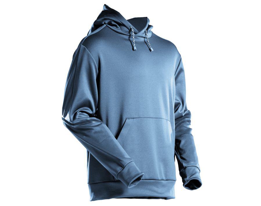 Fleece Kapuzensweatshirt CUSTOMIZED steinblau