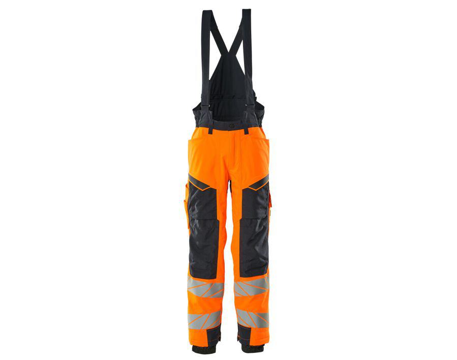 Winterhose ACCELERATE SAFE hi-vis orange/schwarzblau