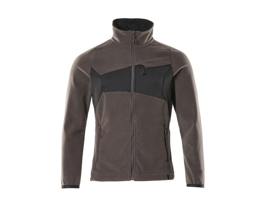 Fleecejacke ACCELERATE dunkelanthrazit/schwarz
