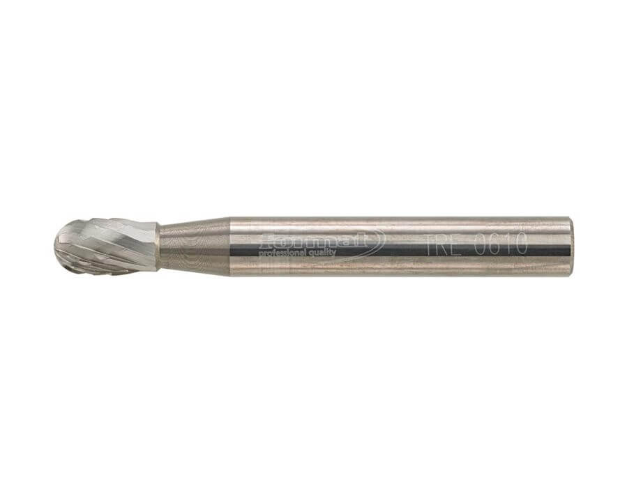 Hartmetallfrässtift (Rotorfräser) DIN 8033 – Schaft-Ø 6 mm, Tropfenform TRE, Zahnung C