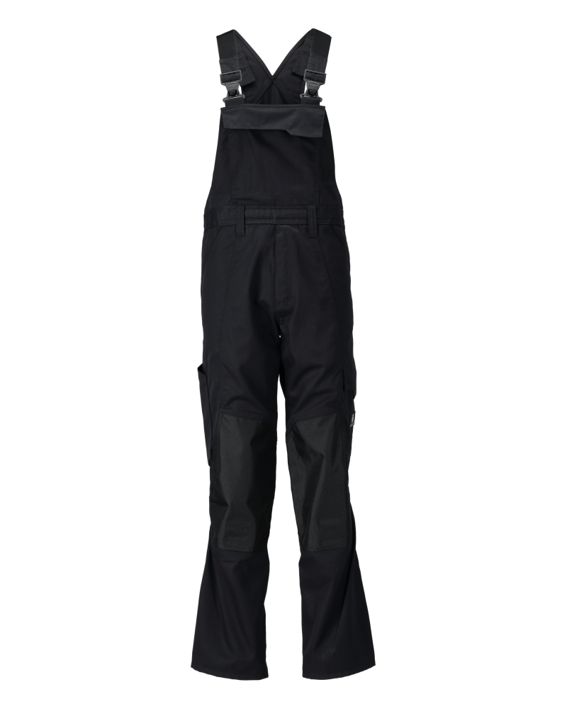 Latzhose mit Knietaschen ACCELERATE schwarz