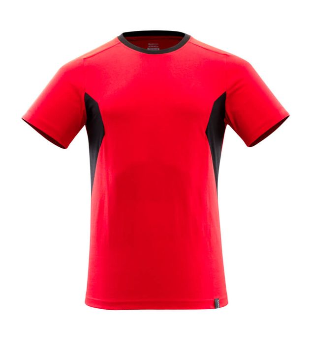 T-Shirt ACCELERATE verkehrsrot/schwarz