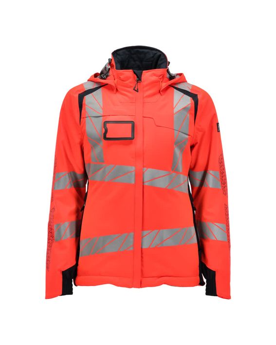 Winterjacke ACCELERATE SAFE Hi-vis rot/schwarzblau