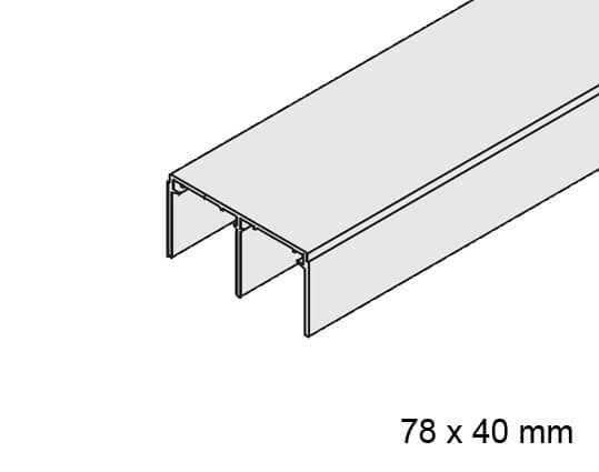 Doppelführungsschiene Hawa Divido 80 GR