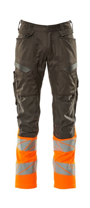 Hose mit Knietaschen ACCELERATE SAFE dunkelanthrazit/hi-vis orange