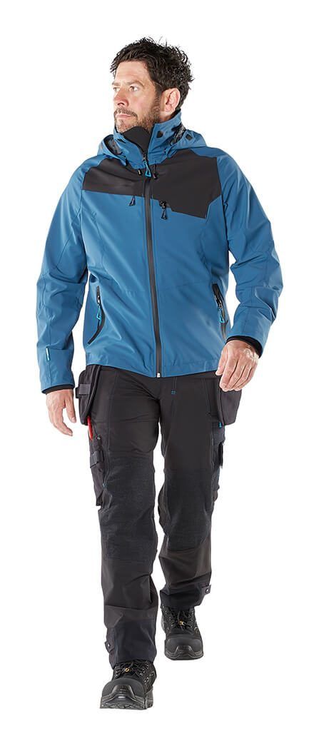Hard Shell Jacke ADVANCED schwarzblau/schwarz