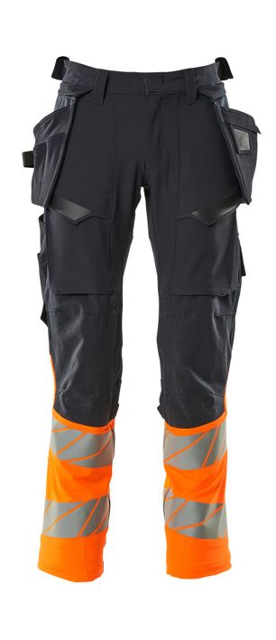 Hose mit Hängetaschen ACCELERATE SAFE schwarzblau/hi-vis orange