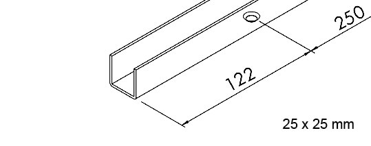 U-Führungsschiene EKU-PORTA 300 H