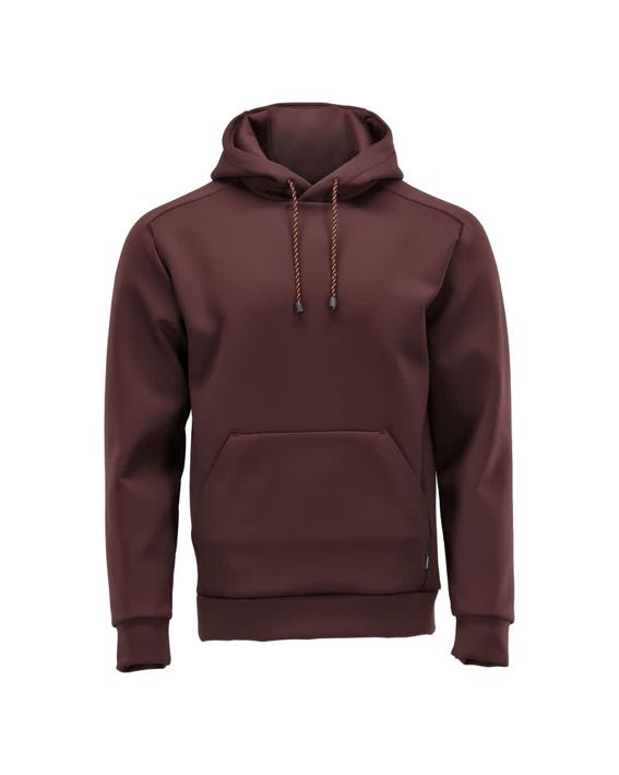 Fleece Kapuzensweatshirt CUSTOMIZED bordeaux