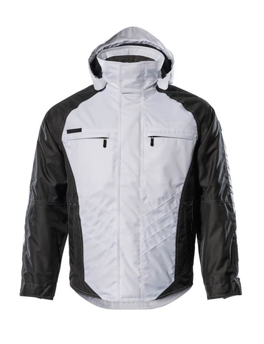 Winterjacke UNIQUE weiss/dunkelanthrazit