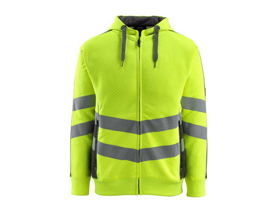 Kapuzensweatshirt mit Reißverschluss SAFE SUPREME hi-vis gelb/dunkelanthrazit